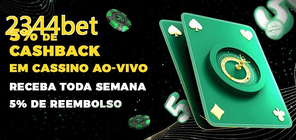 Promoções do cassino ao Vivo 2344bet